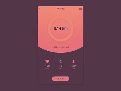 Workout Tracker - DailyUI 041 dailyui running tracker workout