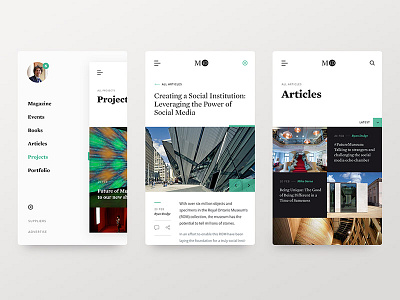Museim ID Redesign app app design clean layout ui design user interface web design website