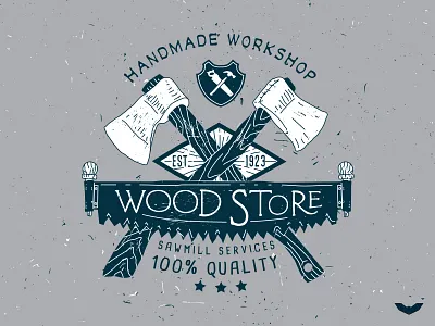 Vintage Carpentry Badges 02 axe badges carpentry line log lumberjack saw sawmill tools vintage wood woodpecker