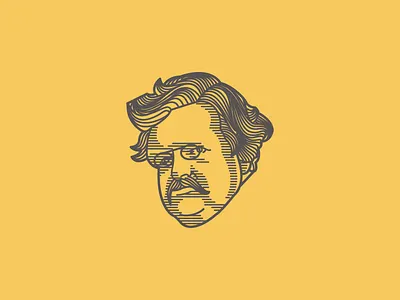 G. K. Chesterton (Illustration) engravings illustration vector