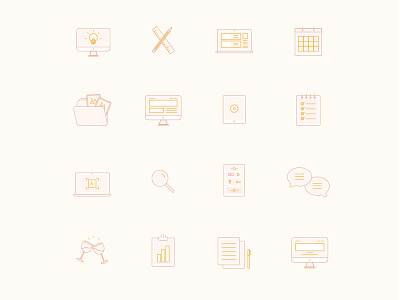 Icon Set feminine icon icon set illustration palmandcompany