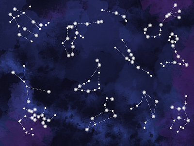 Vector Star Constellations astrology astronomy constellations galaxy horoscope icons space stars vector zodiac