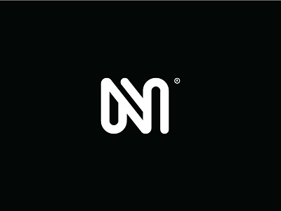N black letter logo n white