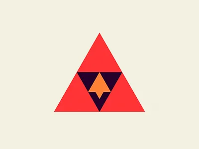 The Cardinal Rule abstract bird cardinal geometric illuminati illustration minimalistic triangles triforce