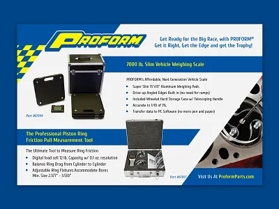 Proform Parts Magazine Ad ad advertising creative design designer freelancer graphicdesign graphics smallbusiness typography