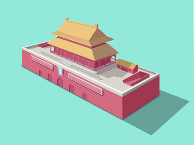 Tian An Men gate china design gate illustration