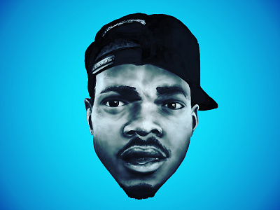 Chance the Rapper chance the rapper design digital design drawing illustration photo realism photoshop pop culture portrait responsive