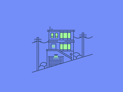 San Francisco House apartment building graphic design house illustration san francisco villa