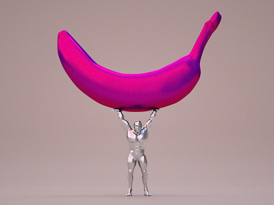 Overhead Squads 3d abstract art banana cgi cinema4d design gif illustration man motion render