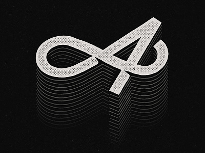 36 Days Of Type - A 36 days a graphic halftone handdrawn letter texture type typography