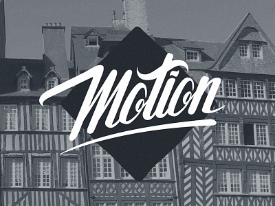 Motion - Final logo guidelines hand lettering lettering logo logotype vector