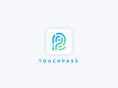 Touchpass App logo app fingerprint logo passport password photoshop touch