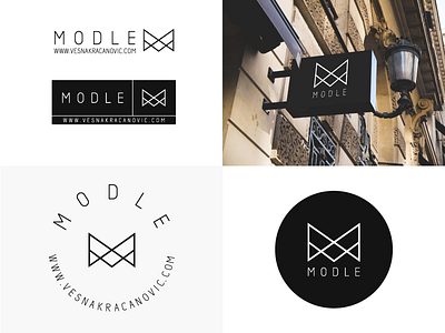 Modle brand clothes designer fashion icon letter line logo m monogram symbol