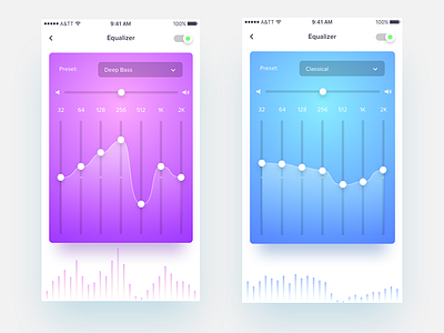 Equalizer app mobile ui ux