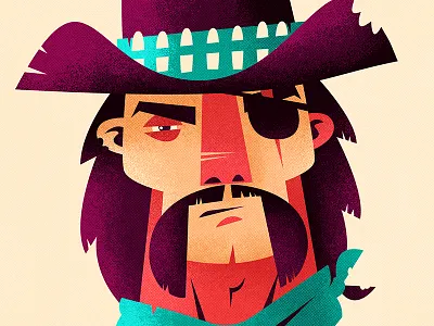 Desperado v4 illustration illustrator photoshop texture wild west