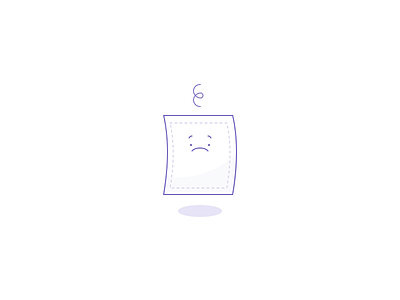 Sad Paper Illustration character design icon illustration ui website