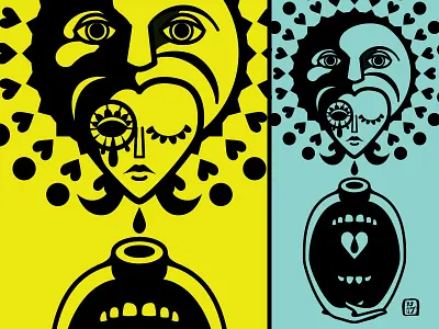 WIP - Happy Sad Mad art doodle drawing illustration person personal vector