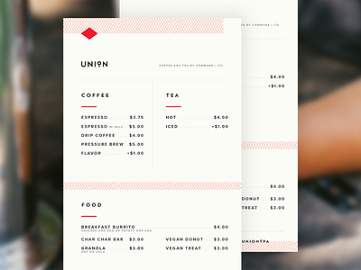 Daily UI: #043 Food/Drink Menu bar coffee community dailyui drink food interface menu tea ui user user interface