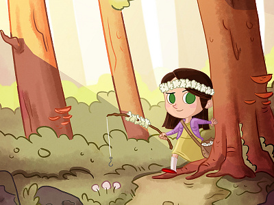 The Fairy Catcher adventure catcher explorer fairy girl woods