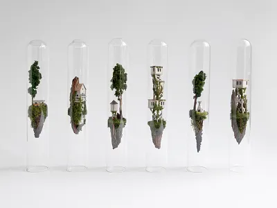 The Enormous Tiny Art Show / Portsmouth USA art show exhibition glass handmade island micro micro matter miniature testtube tiny tube