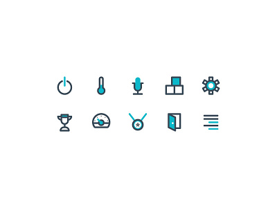 Style Exploration achievement audio door element icon illustration list navigation notification ui ux vector