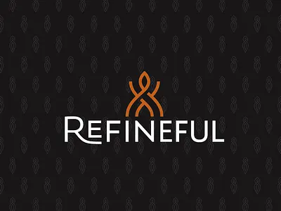 Refineful Soap Brand Logo custom typography icon logo pattern soap brand soap logo typography