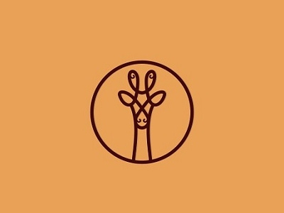 Giraffe africa animal creative design giraffe lines logo minimal simple