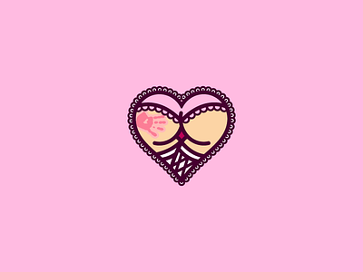 Booty Heart booty illustration sketch vector