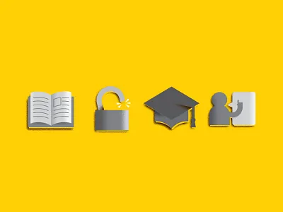 WIP Education Icons education graduation higher education icons illustration illustrator university