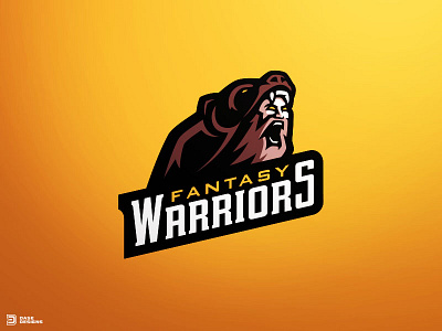 Fantasy Warriors Mascot Logo bear bears berserker dasedesigns design gaming logo mascot pelt sports viking warrior