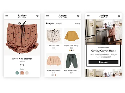 Mobile Web children ecommerce fashion kids mobile mobile web product page responsive retail ui ux