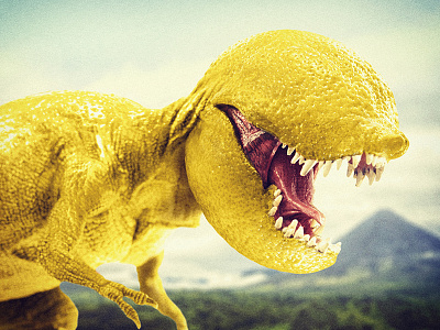 Tyranno-sour-us Rex dennys dinosaur lemon lemonade mashup monster photoshop t rex