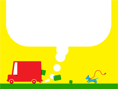 Hot Goods bad delivery driver caption illustration multiply scotty dog