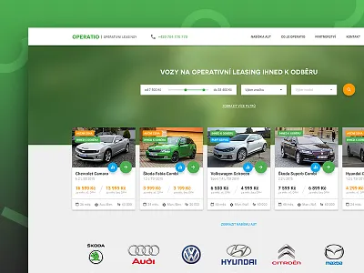 Operatio app car lease material design operating rental sketch ui ux web