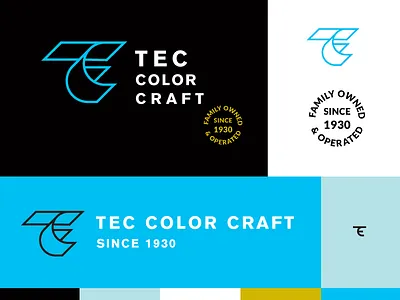 TEC Logo Option 1 brand elements bold branding clean hoodzpah logo monogram paper retro seal