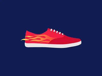 Hot Sneaks flame shoe sneaker