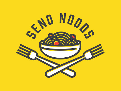 Send Noods flat geometery italian memes please send noods simple thick lines