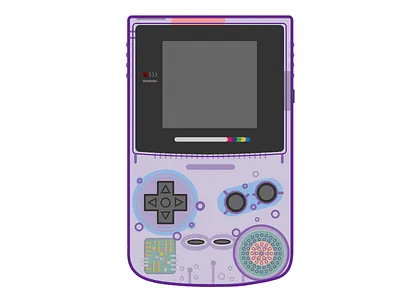 Gameboy Color color gameboy gameboy color illustration illustrator translucent vector