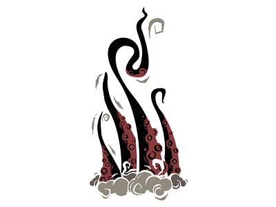 Tentacles cthulhu illustration lovecraftian monster octopus sea creature sea monster squid tentacles