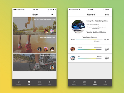 Work out APP sport ui work out