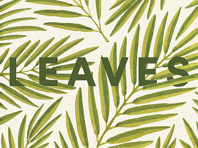 Floral pattern. Green leaves botanical fabrics floral green illustration leaves pattern spring typography wallpaper watercolor