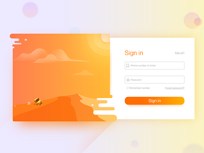 Sign illustration sign web