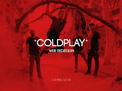 Coldplay Website Concept_ coming soon coldplay music paradise websiteui