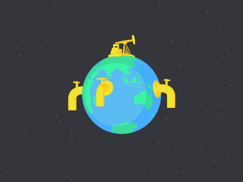 Earth animation gif loop motion design