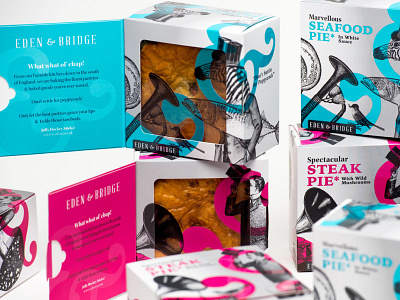 Eden & Bridge Premium Pies bakery packaging innovative packaging innovative pie packaging innovative pies packaging packaging design pie branding pie packaging design pies premium pie packaging weird weird packaging