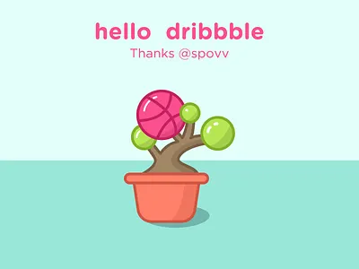 Dribbble flower