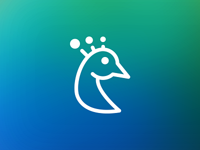 Peacock brand branding corporate identity graphic design logo logo design mark outline visual