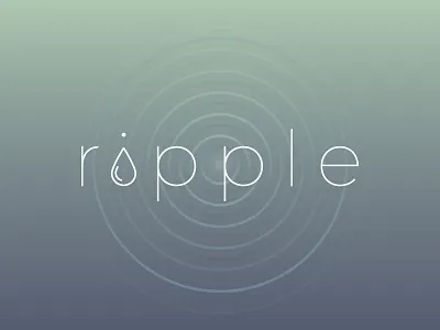 Ripple - Branding branding drop gradient logo r ripple typo water