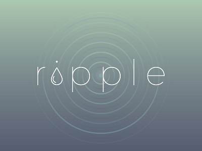 Ripple - Branding branding drop gradient logo r ripple typo water