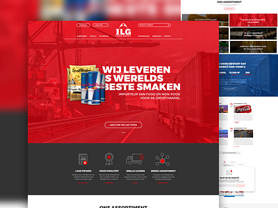 ILG Group artica corporate food webdesign